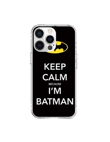 Coque iPhone 15 Pro Max Keep Calm because I'm Batman - Nico