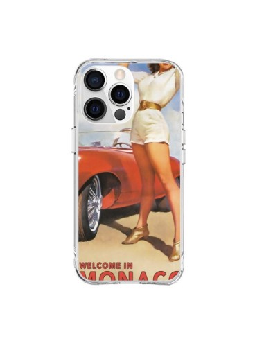 Coque iPhone 15 Pro Max Welcome to Monaco Vintage Pin Up - Nico