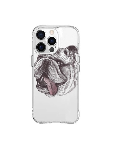 Coque iPhone 15 Pro Max Chien Bulldog Dog Transparente - Rachel Caldwell