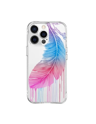 iPhone 15 Pro Max Case Plume Rainbow Clear - Rachel Caldwell