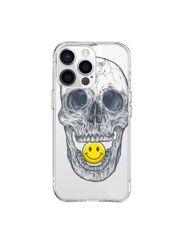 Cover iPhone 15 Pro Max Teschio Sorriso Trasparente - Rachel Caldwell