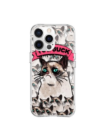 iPhone 15 Pro Max Case Grumpy Cat - You Suck - Sara Eshak