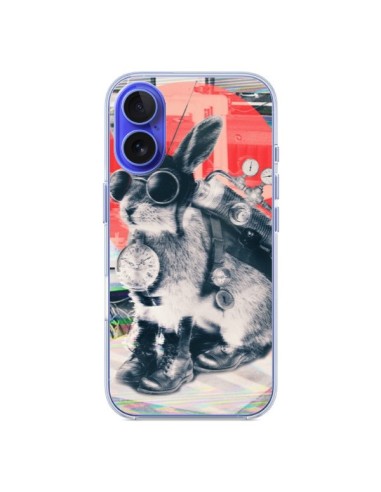 Coque iPhone 16 Lapin Time Traveller - Ali Gulec