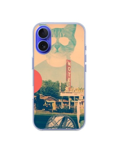 Coque iPhone 16 Chat Fashion The Cat - Ali Gulec