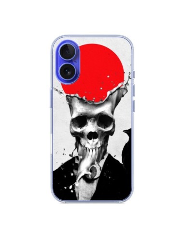 Coque iPhone 16 Splash Skull Tête de Mort - Ali Gulec