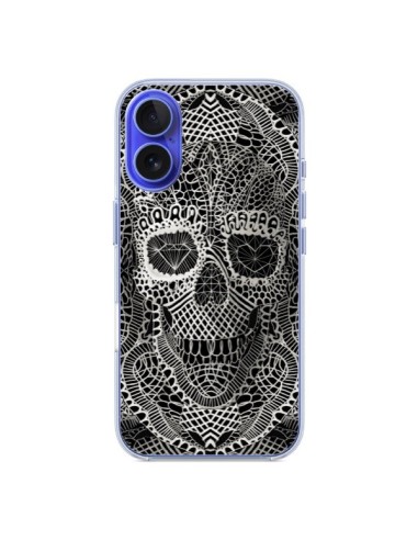 Coque iPhone 16 Skull Lace Tête de Mort - Ali Gulec