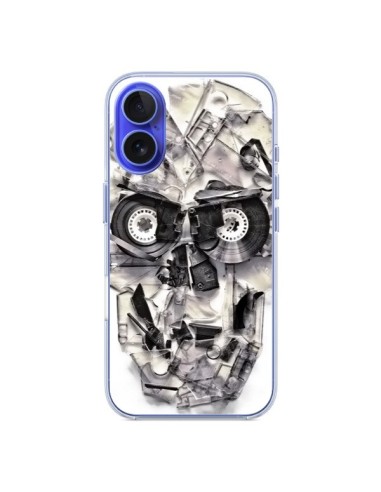 Coque iPhone 16 Tape Skull K7 Tête de Mort - Ali Gulec