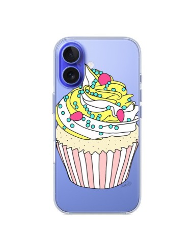 Coque iPhone 16 Cupcake Dessert Transparente - Asano Yamazaki