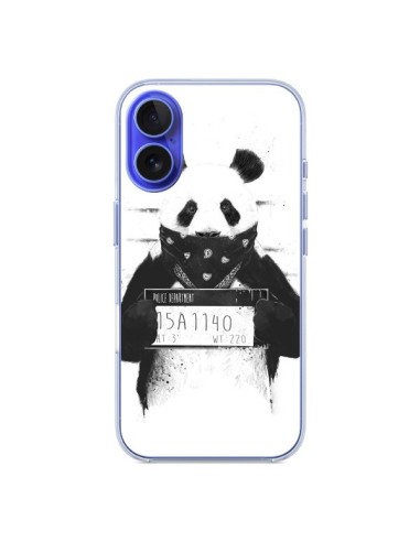 Cover iPhone 16 Panda Cattivo Prigione - Balazs Solti