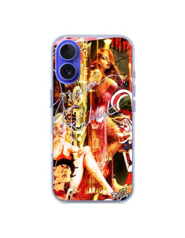 Coque iPhone 16 Jessica Rabbit Betty Boop - Brozart