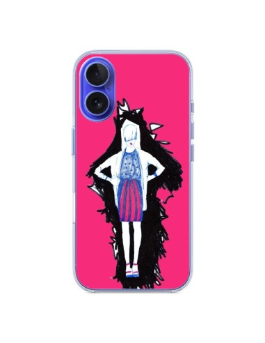 Coque iPhone 16 Lola Femme Fashion Mode Rose - Cécile