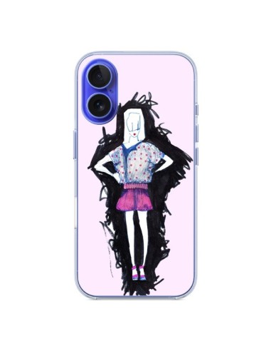 Coque iPhone 16 Valentine Femme Fashion Mode Rose Clair - Cécile