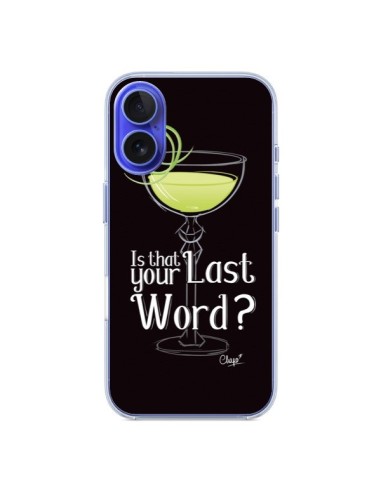 Coque iPhone 16 Is that your Last Word Cocktail Barman - Chapo