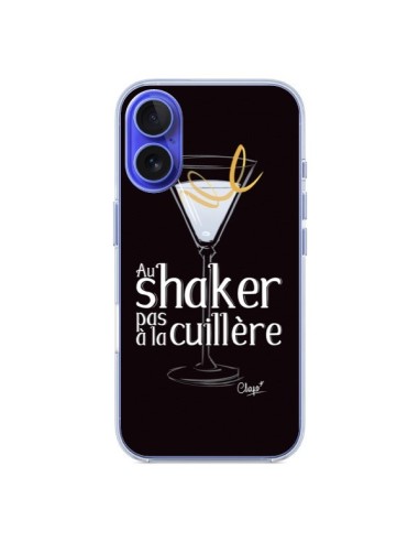 Coque iPhone 16 Au shaker pas à la cuillère Cocktail Barman - Chapo