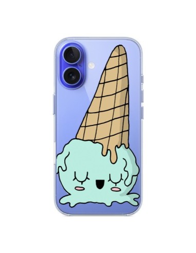 Coque iPhone 16 Ice Cream Glace Summer Ete Renverse Transparente - Claudia Ramos