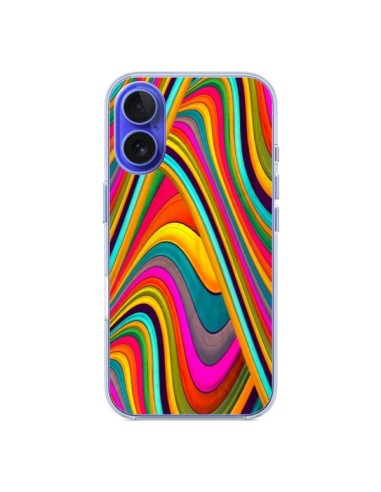 Coque iPhone 16 Acid Vagues - Danny Ivan