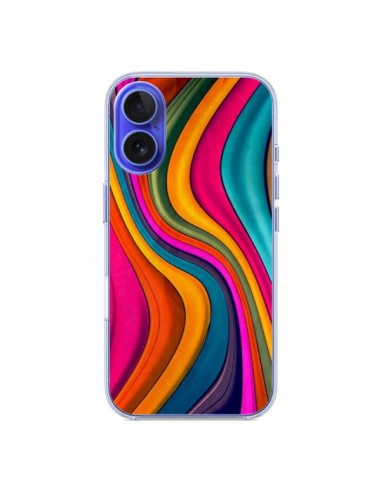 Coque iPhone 16 Love Color Vagues - Danny Ivan