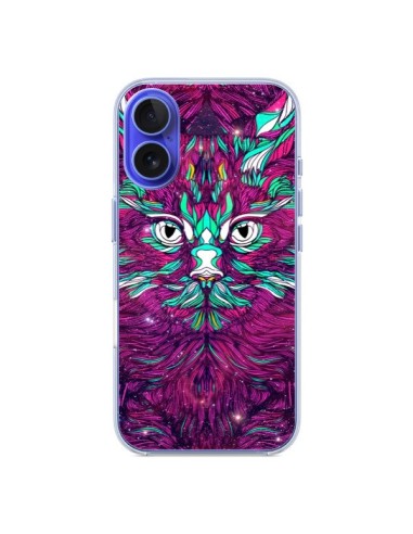 Coque iPhone 16 Space Cat Chat espace - Danny Ivan