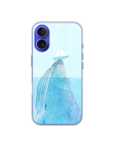 Coque iPhone 16 Baleine Whale Bateau Mer - Eric Fan