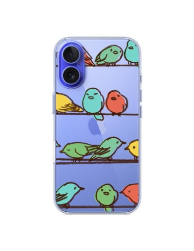 Coque iPhone 16 Oiseaux Birds Transparente - Eric Fan