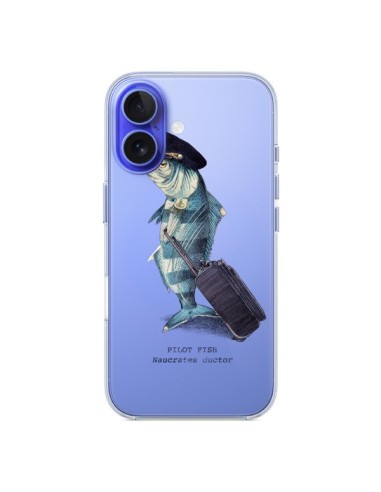 Coque iPhone 16 Pilot Fish Poisson Pilote Transparente - Eric Fan