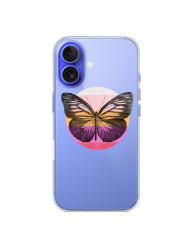 Coque iPhone 16 Papillon Butterfly Transparente - Eric Fan