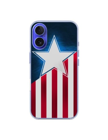 Coque iPhone 16 Captain America - Eleaxart