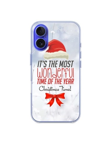 Coque iPhone 16 Joyeux Noël - Eleaxart