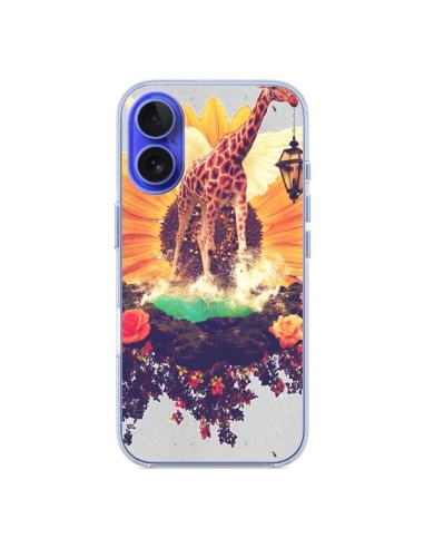 Coque iPhone 16 Girafflower Girafe - Eleaxart