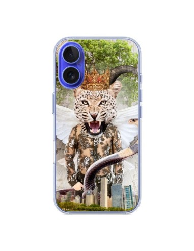 Coque iPhone 16 Hear Me Roar Leopard - Eleaxart