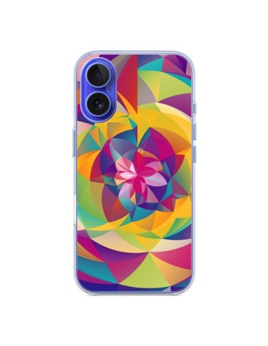 Coque iPhone 16 Acid Blossom Fleur - Eleaxart