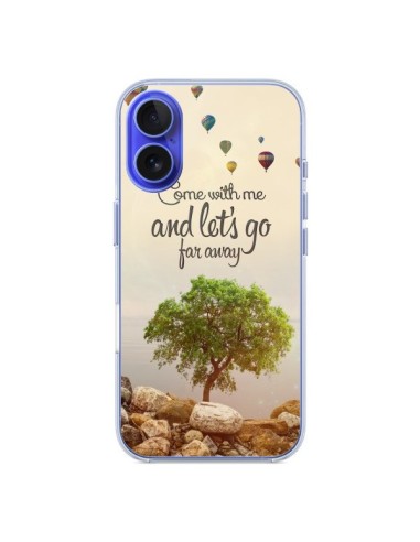 Coque iPhone 16 Let's Go Far Away Ballons - Eleaxart