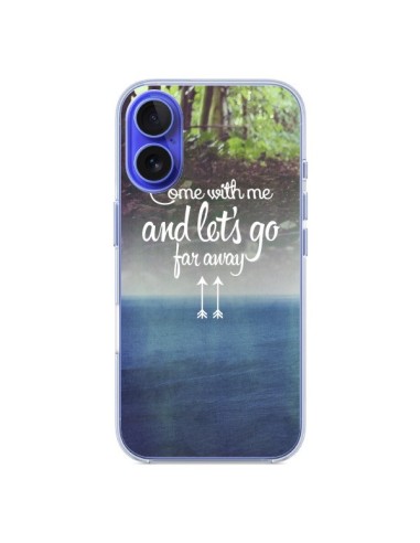 Coque iPhone 16 Let's Go Far Away Forest Foret - Eleaxart