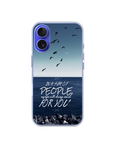 Coque iPhone 16 Sea Mer Plage - Eleaxart