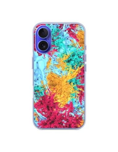 Coque iPhone 16 Splashes Peintures - Eleaxart