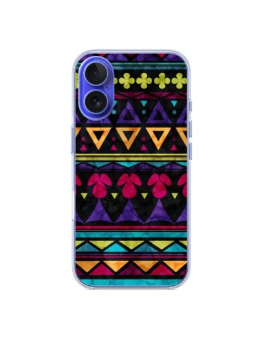 Coque iPhone 16 Triangles Pattern Azteque - Eleaxart