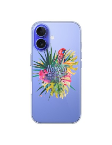 Coque iPhone 16 Have a great summer Ete Perroquet Parrot - Eleaxart