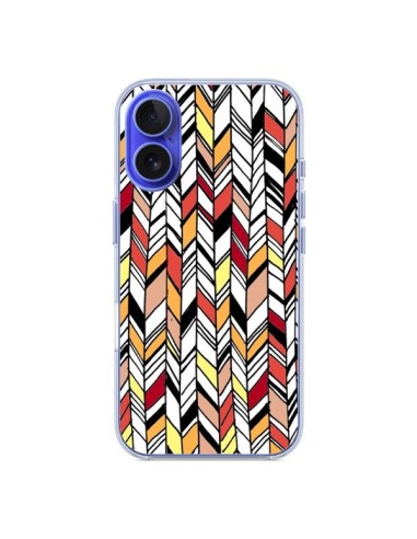 iPhone 16 Case Graphic Aztec Red Orange - Léa Clément