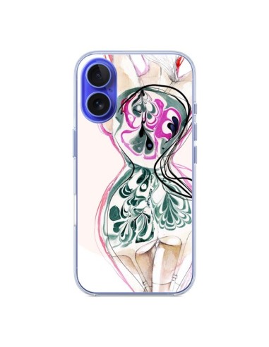 Coque iPhone 16 Femme en fleurs - Elisaveta Stoilova