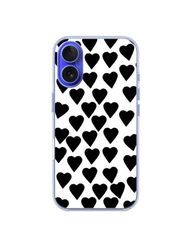 Coque iPhone 16 Coeur Noir - Project M