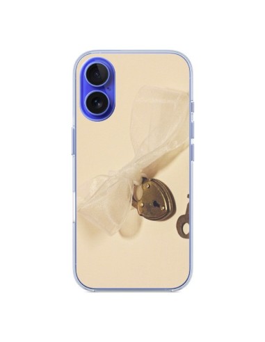 Coque iPhone 16 Key to my heart Clef Amour - Irene Sneddon