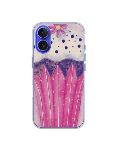 Coque iPhone 16 Cupcake Rose - Irene Sneddon