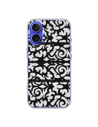 Coque iPhone 16 Abstrait Noir et Blanc - Irene Sneddon