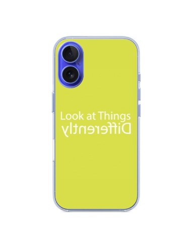 Coque iPhone 16 Look at Different Things Yellow - Shop Gasoline