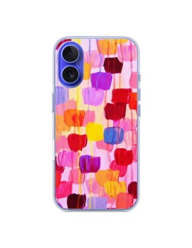 Coque iPhone 16 Pois Roses Dottie - Ebi Emporium