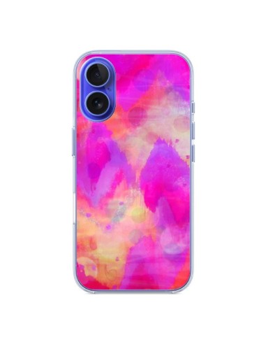 Coque iPhone 16 Coeur Tribal Rose - Ebi Emporium