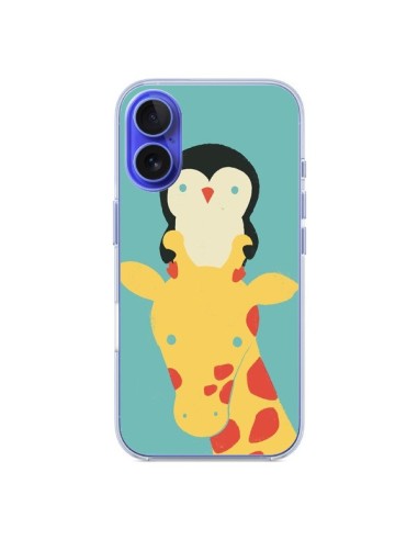 Coque iPhone 16 Girafe Pingouin Meilleure Vue Better View - Jay Fleck