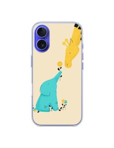 Coque iPhone 16 Elephant Bebe Girafe - Jay Fleck