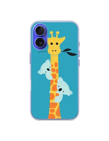 Coque iPhone 16 Koala Girafe Arbre - Jay Fleck