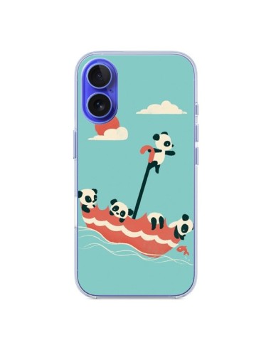 Coque iPhone 16 Parapluie Flottant Panda - Jay Fleck